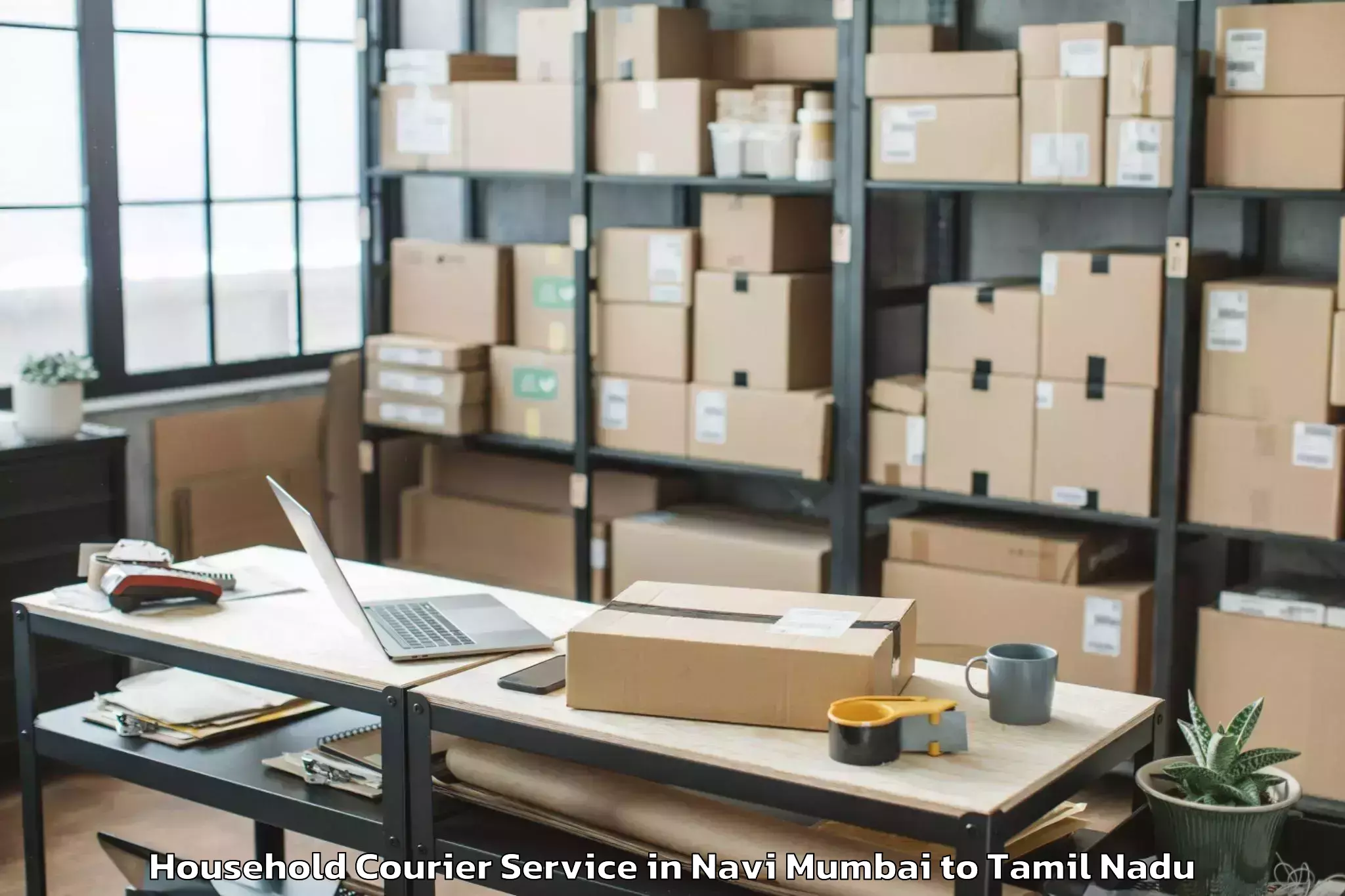 Easy Navi Mumbai to Natham Household Courier Booking